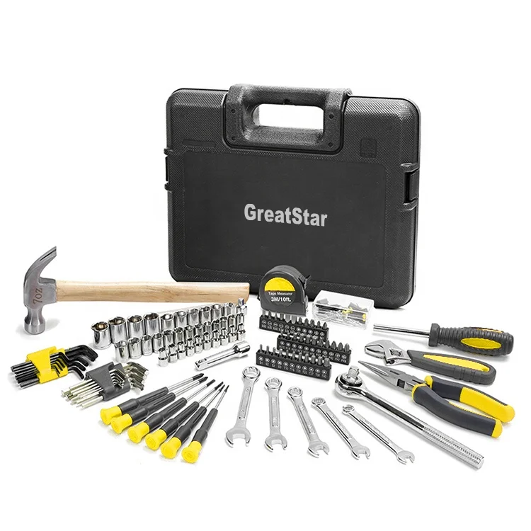 Greatstar Hot Selling 165pcs tool kit set Carbon Steel 165PC Home Hand Tools Tool Set