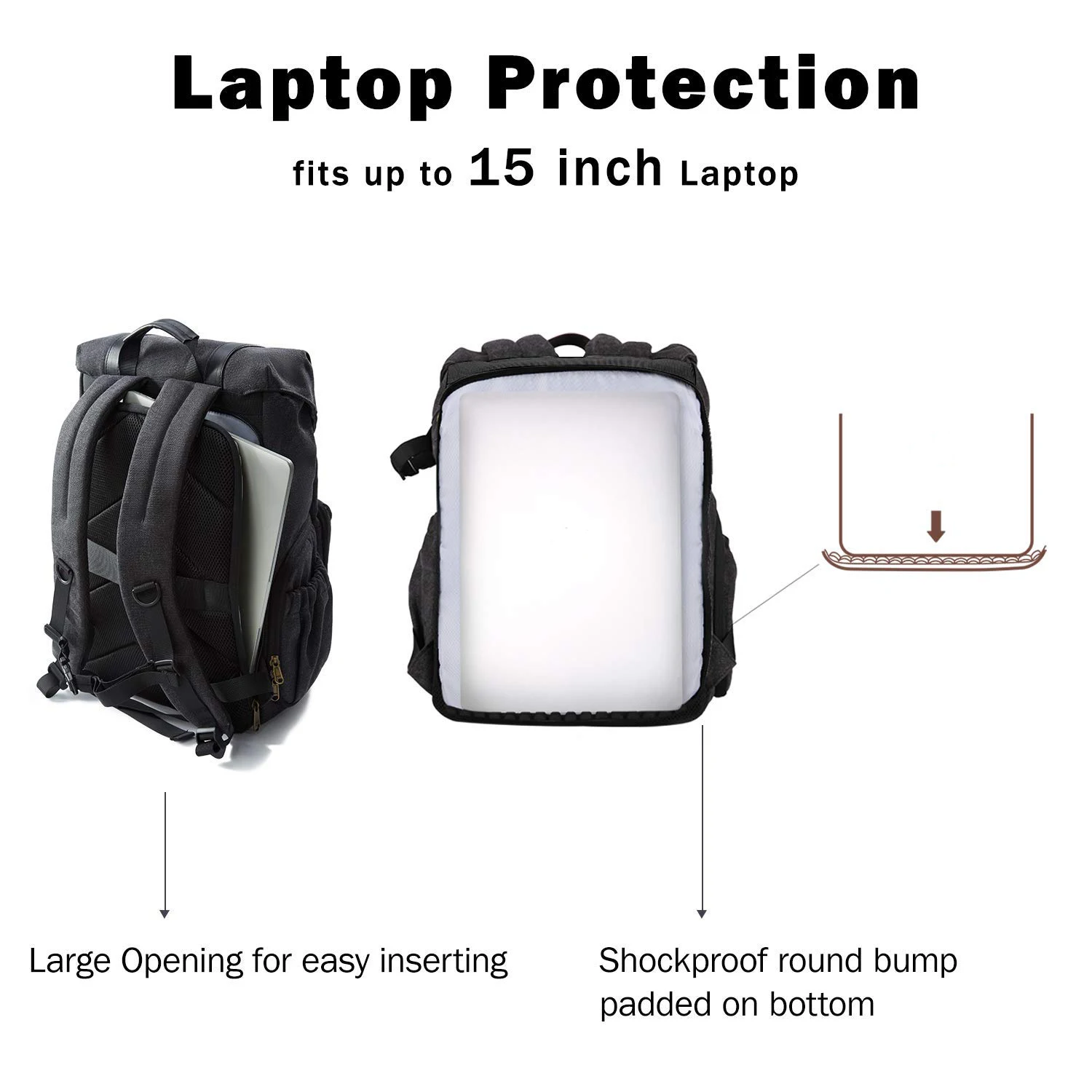 Designer Canvas Large Waterproof Digital Gear Video Camera Storage Bag slr dslr Camera Backpack with Laptop Sleeve and Dividers