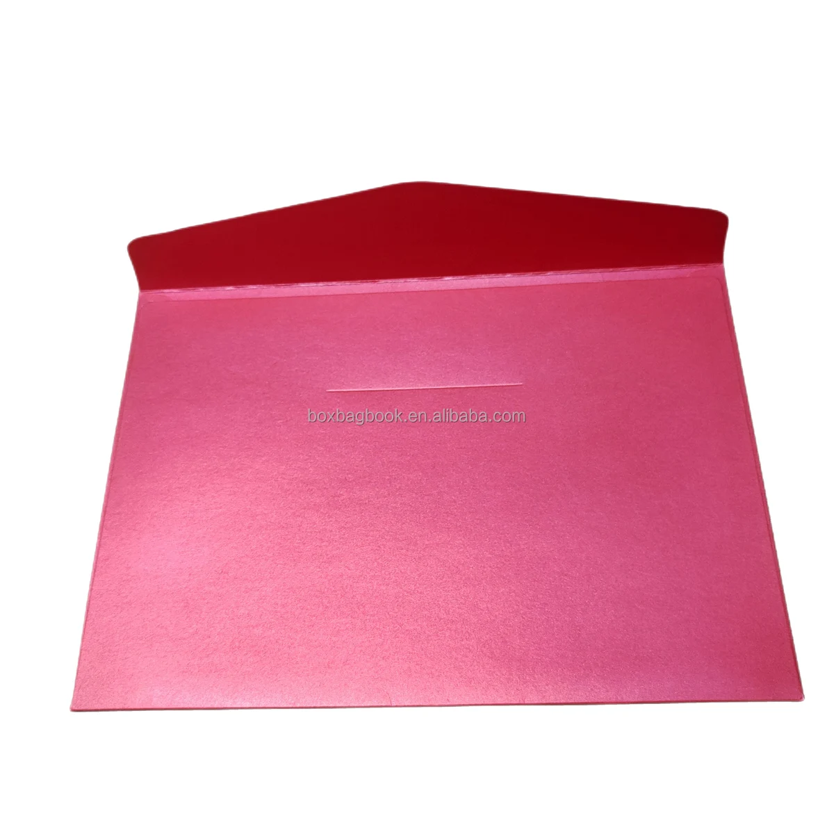 Guangdong Fancy Pink Red Thick Pearl Paper Cheap Courier Letter Post C7 Wallet Envelope Packaging Factor for Wedding Invitations