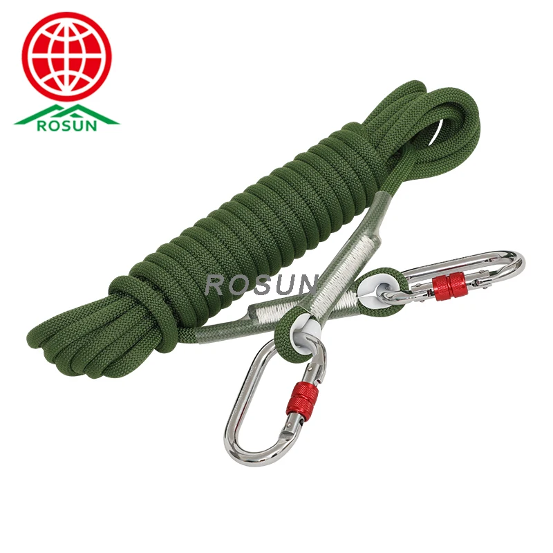High quality  8MM-30MM customized length Safety Rope, Hiking Tree Climbing Fire Escape Rappelling Rope, Fire Rescue Rope