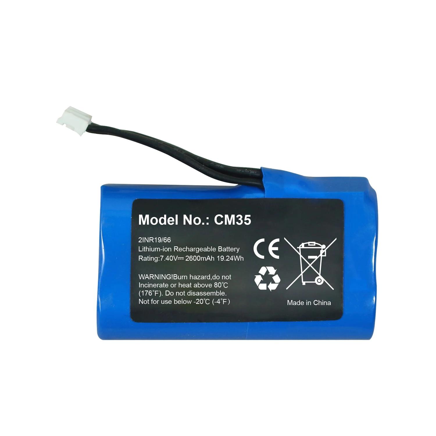 18650 OEM Rechargeable Li-ion 7.4V 2600mAh CM35 Replacement Battery Pack for Nexgo N86 Nexgo GX05  POS Terminal