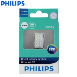 Philips LED-MULTI T10 G14 LED multi-prises lampe de lecture 6000K Turn Signal Light12957ULWX1 Fit SV8.5-8, W2.