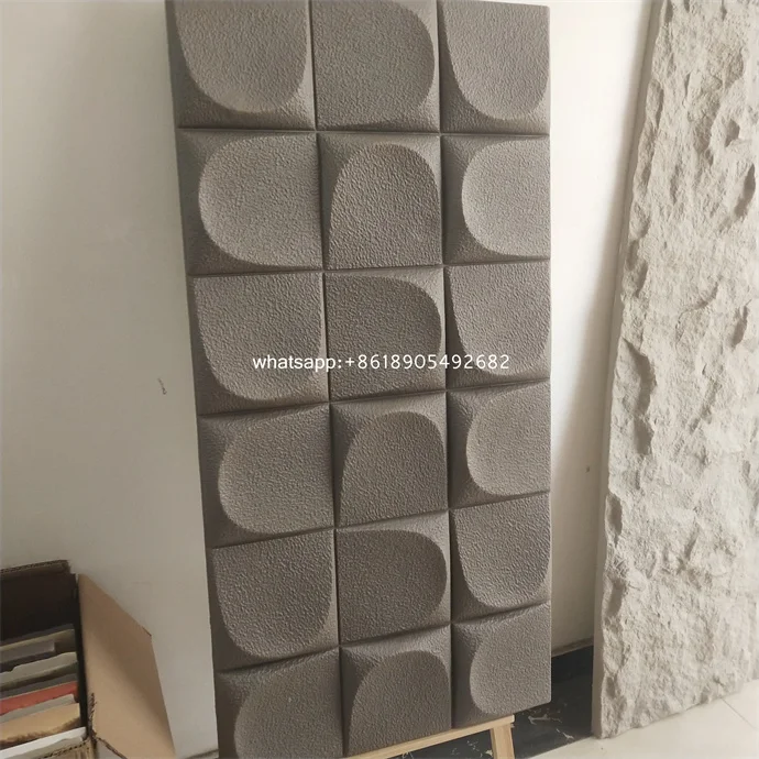 Outdoor waterproof polyurethane stone panel PU artificial brick  interior faux stone panels