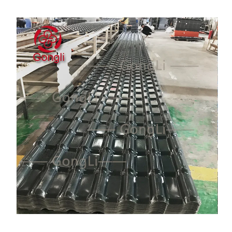 Eco-Friendly Impact Shock Resistance Performance Plastic PVC Roof Tiles for Public Unfading Asa Synthetic Resin Roof Tile
