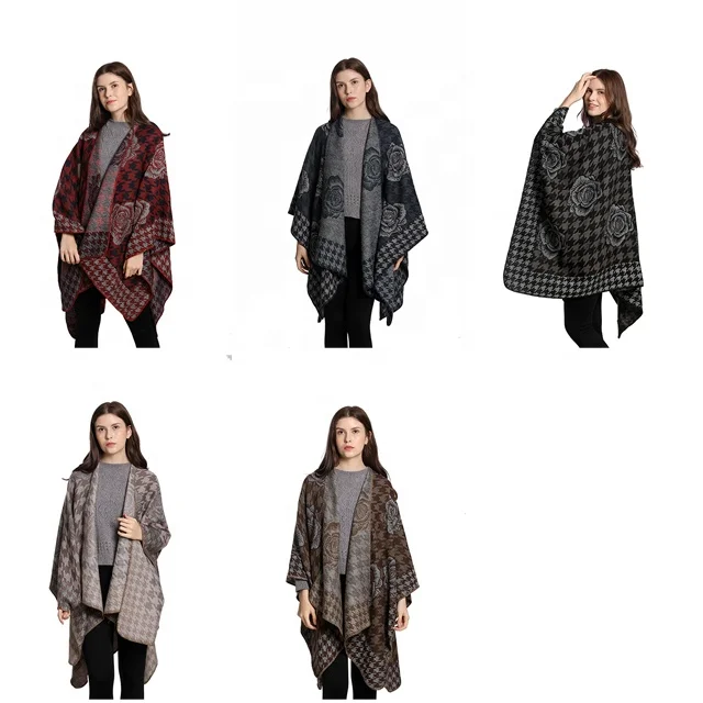 National Style Shawls Personalized Poncho Rose Pattern Make Your Own Shawl Unique Gifts Free Sample