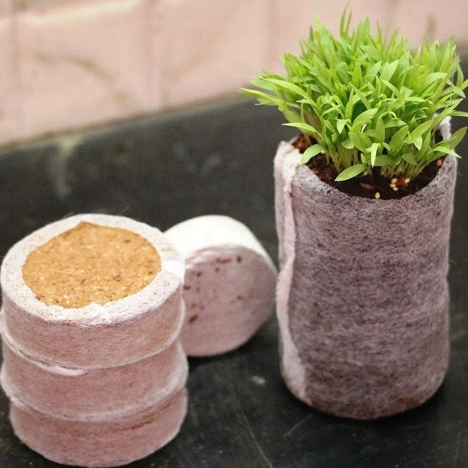 Highly Organic Coco Coir Plugs from India 5kg Block Disc Pellet Soil for Seed Growing and Agriculture Cocopeat