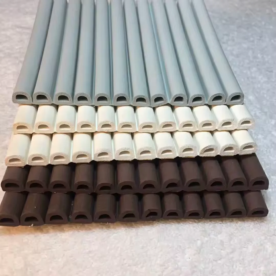 5m/roll /10m/roll Silicone Seal Strip Sealing Burglar-Proof Door Edge Protection Rubber EPDM Extruded Weather Seal