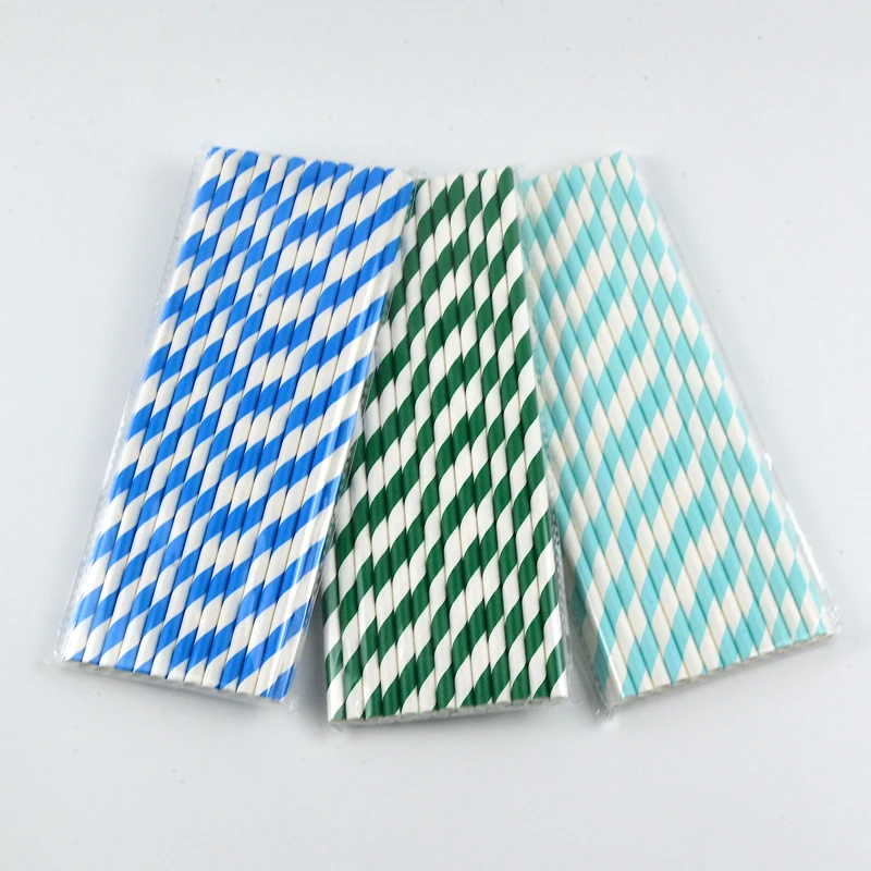 197 mm Biodegradable Disposable Paper Straw Drinking Straw Wrapping Paper 6 7 8 9 10 11 12 mm Paper Straw With Logo