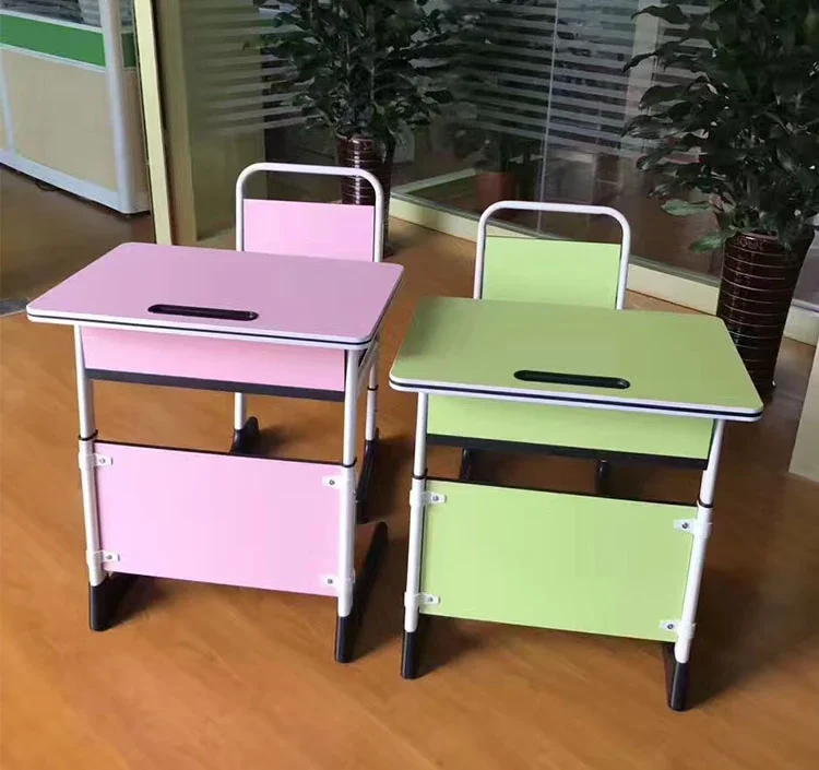 Adjustable School Classroom Desk Sets Student and Chair Table for