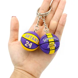 High quality basketball keychain pendant James Kobe Curry Irving Durant nba