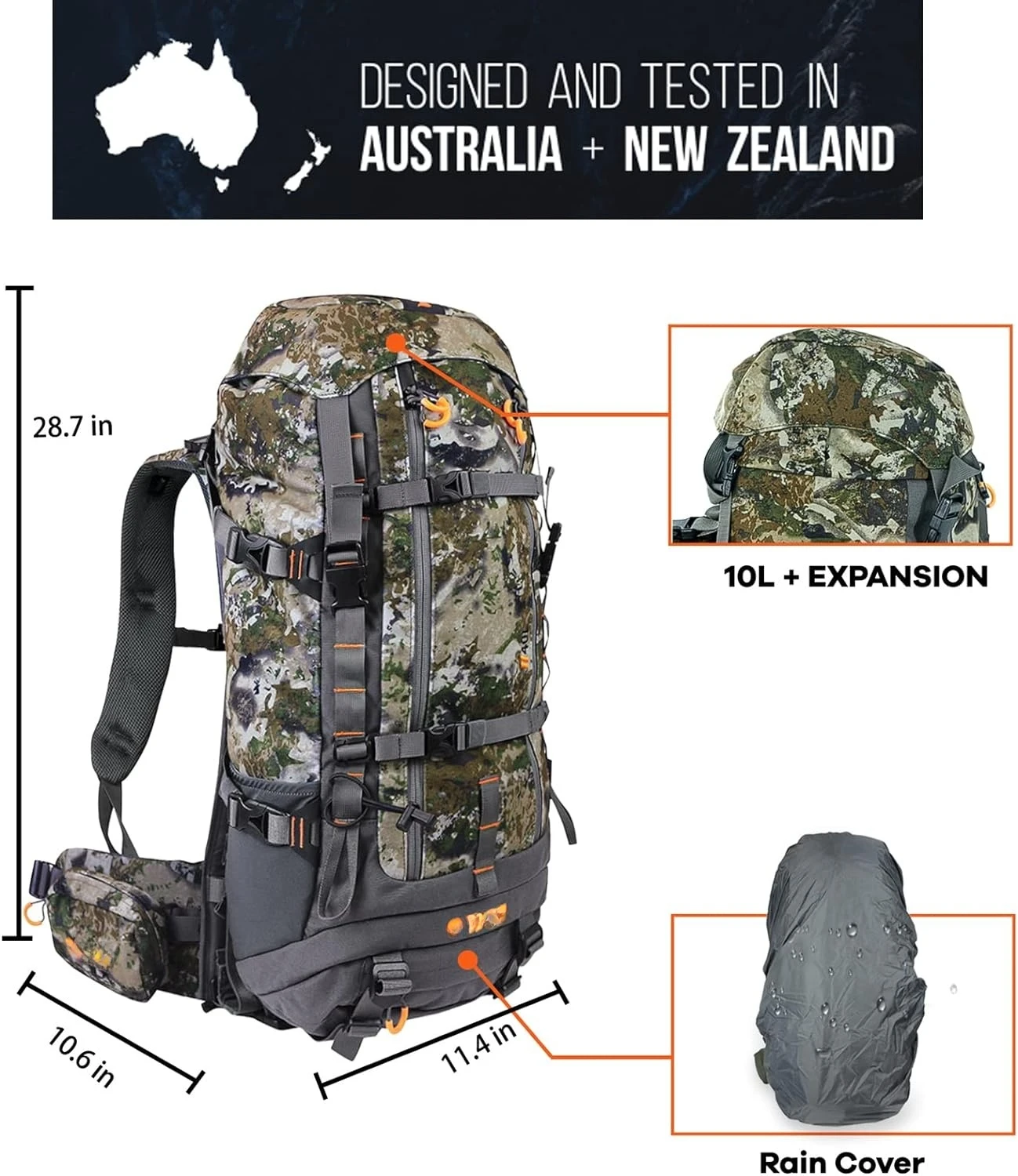 Wholesale Men Internal Frame Back Pack 40l 80l  Extendable Capacity Hiking Camping Camo Tactical Backpack For Sport