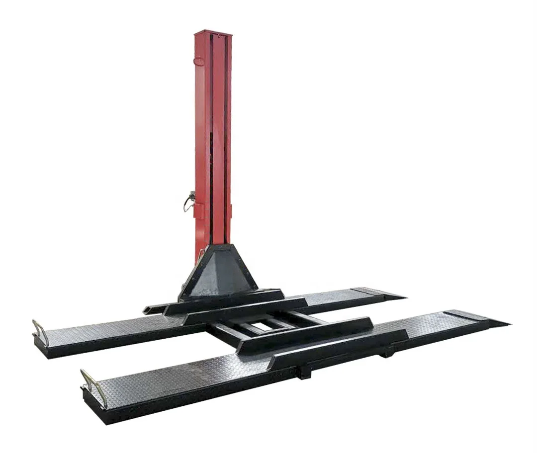 Portable 2500 KG hydraulic single post car lift with electric unlocking parking lift