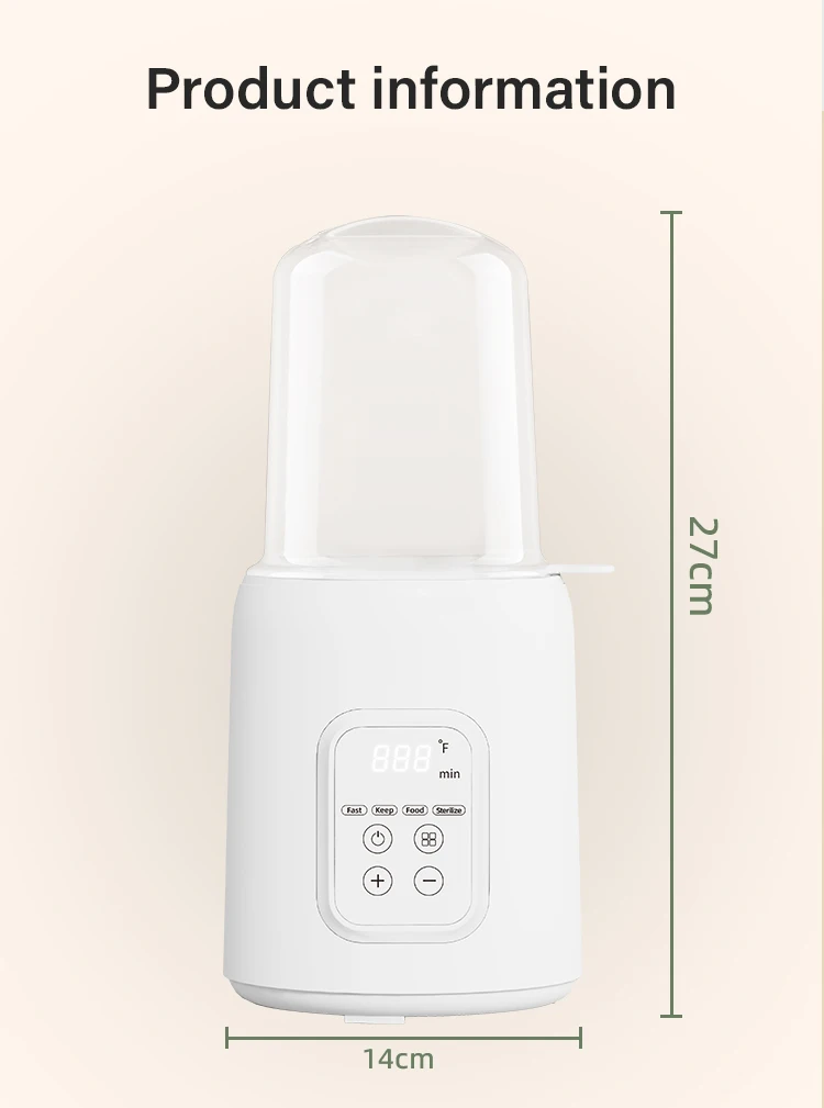 2024 Smart Fast Baby Bottle Warmer for Breastmilk and Formula with Timer Temperature Controlled Defrost Food Warmer