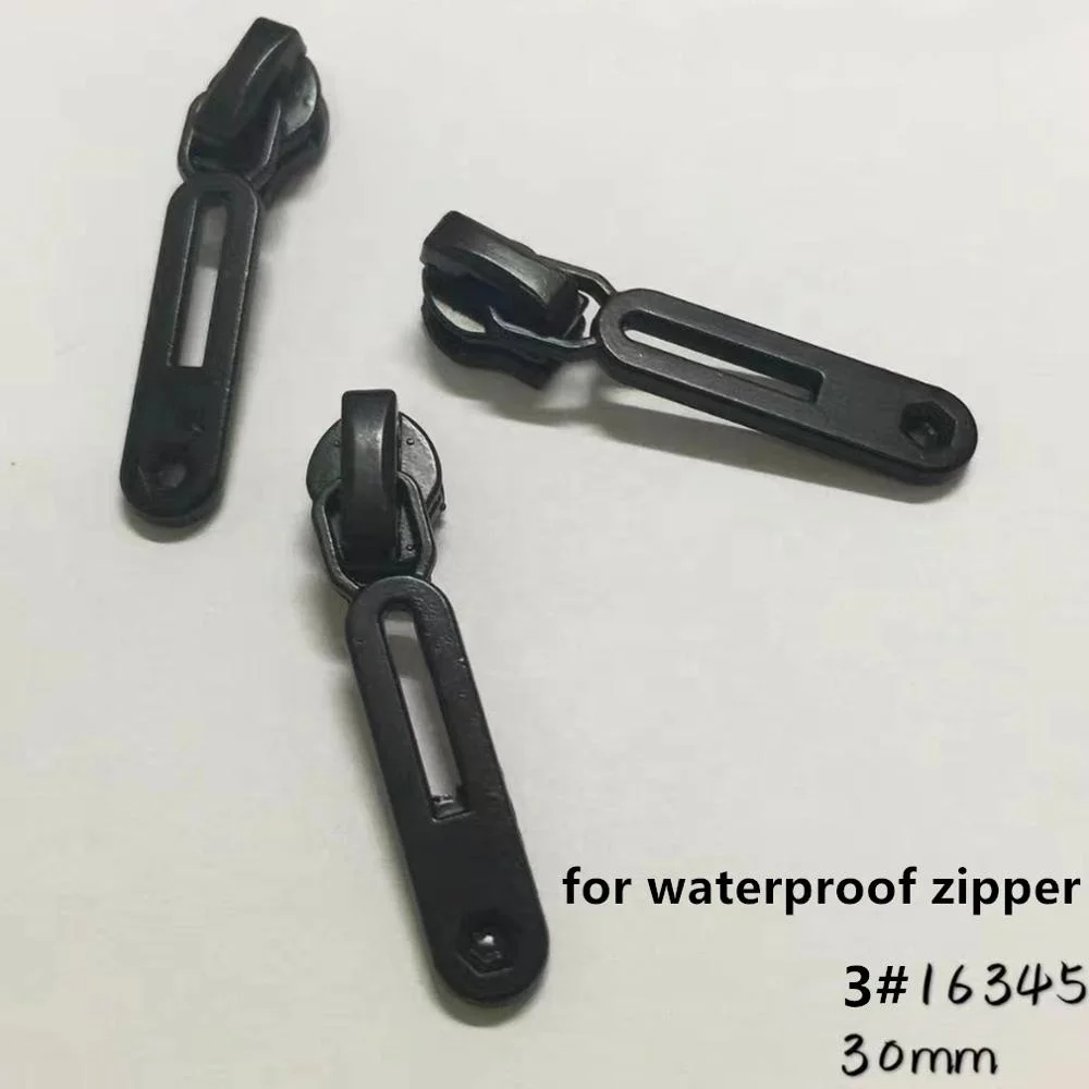 spot wholesale NO.3#5#8# rectangle geometry shape reversed nylon waterproof zipper slider puller head pull parts