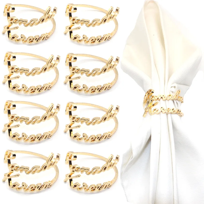 Ramadan Kareem Napkin Holder Ramadan Napkin Rings for Muslim Ramadan Table Decoration