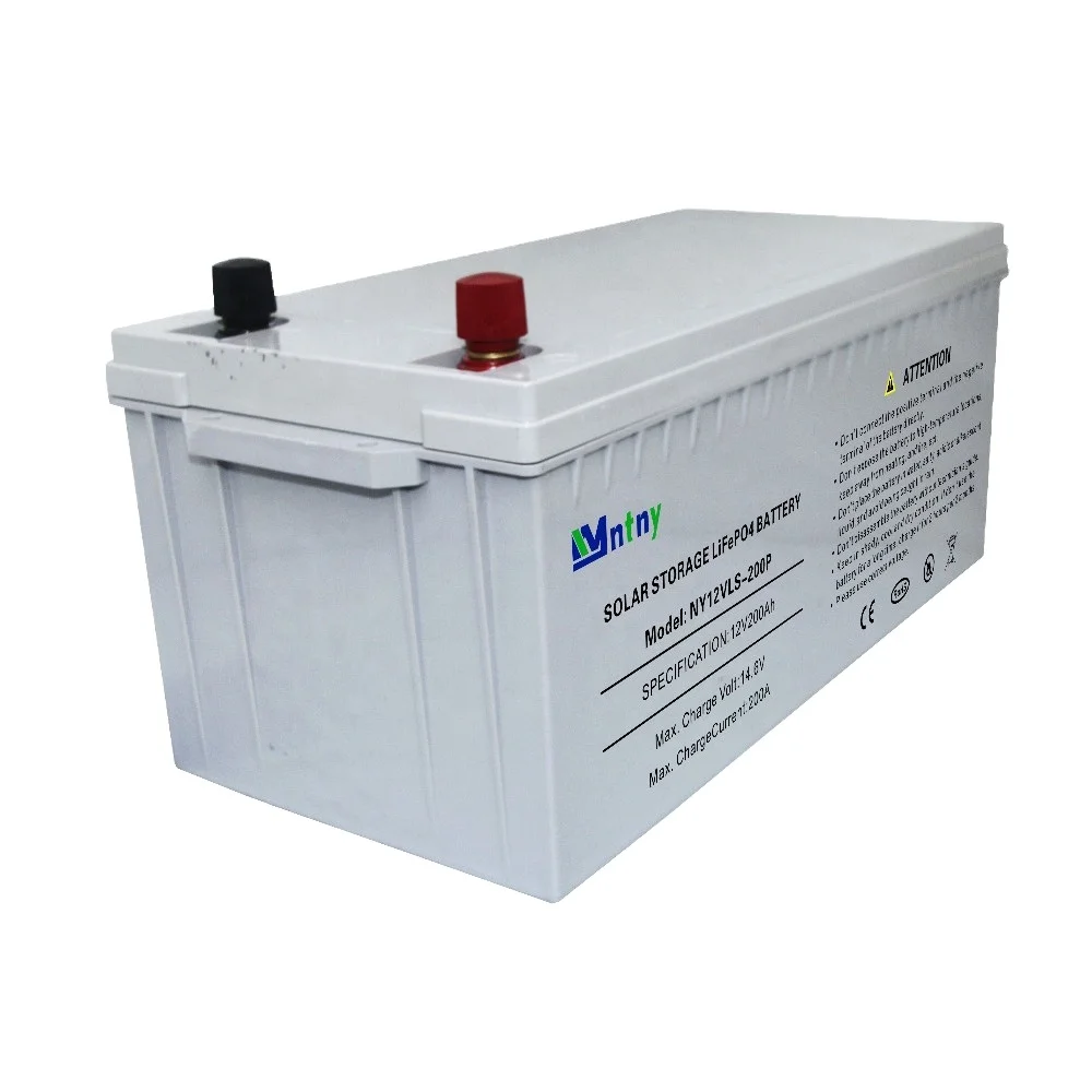 CNNTNY Lifepo4 12v 200ah Battery Pack Lipo Lithium Batteries for Solar Panel Supply