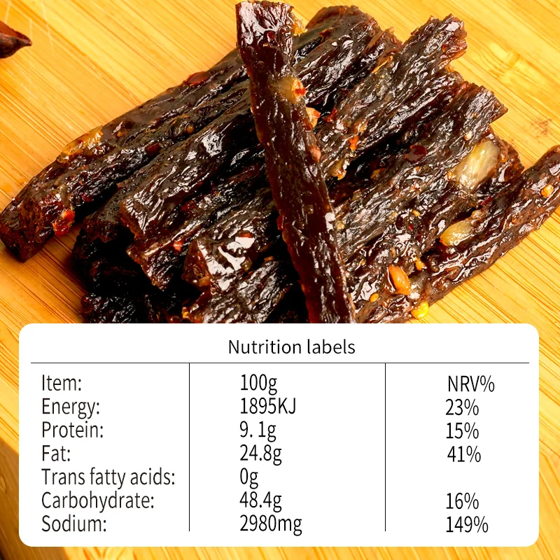 500g OEM Wholesale Chinese Groceries Food Latiao Instant Gluten Delicious Vegetarian Childhood Snacks Spicy Strips