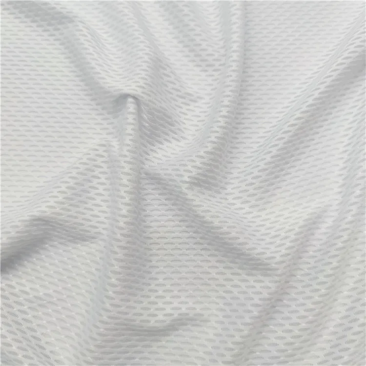 3D eyelet jacquard 4 Way Stretch Fabric Mesh 100Polyester fabric Plain Fabric