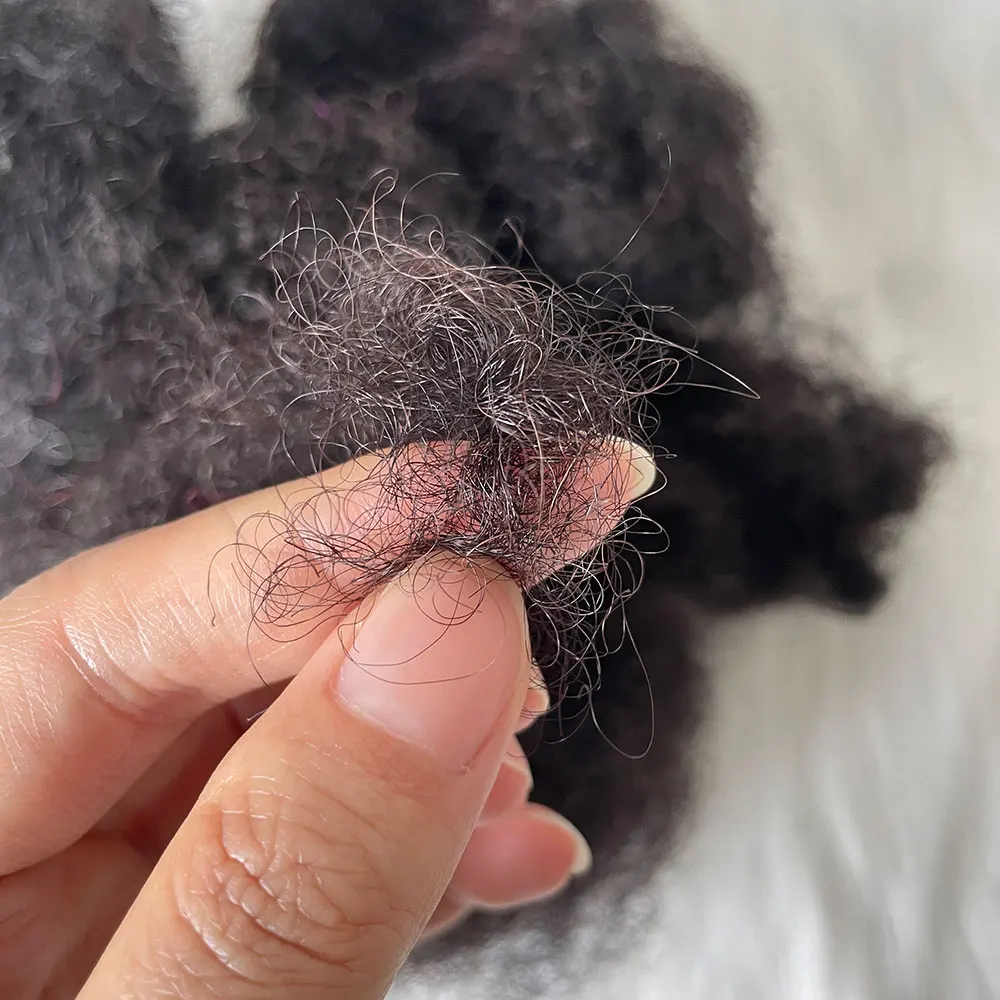 Wholesale Cheap 100% Nature Human Hiar 30g 50g Black Color Afro Kinky Bulk Braiding Hair For Dreadlock Hair Extensions