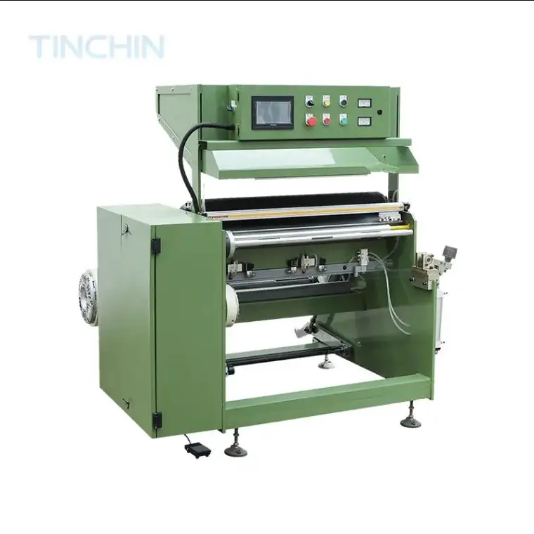 Automatic high-speed automatic label paper film plastic Plastic Large paper separation roll aluminum foil rewinder machine