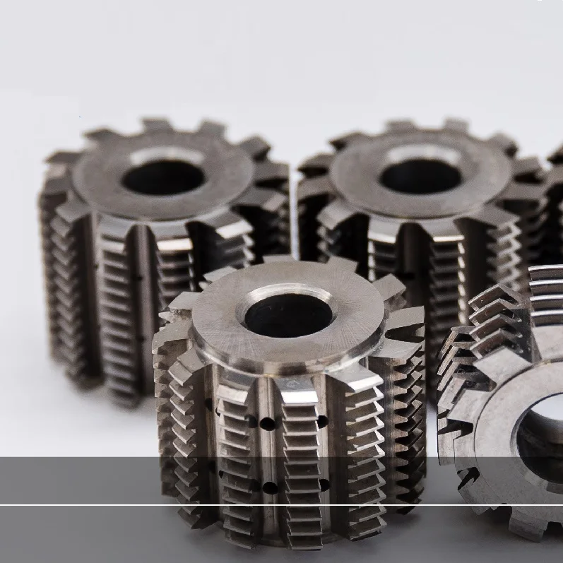 Customized M1 M14 Hss Carbide Gear Hob Cutter With Helical Cutting Teeth