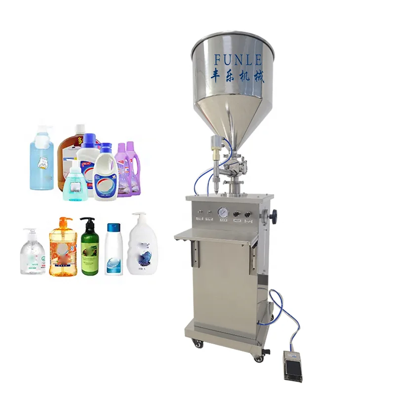 Hot sales stainless steel semi automatic  pneumatic filling machine for cosmetics cream