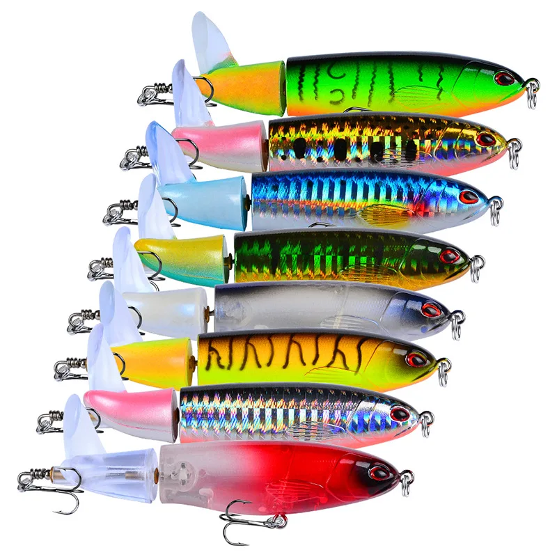 Isca Artificial New 10cm 13g 16g 14cm 35g Propeller Tractor Hard Bait Floating Pencil Lure 8colors