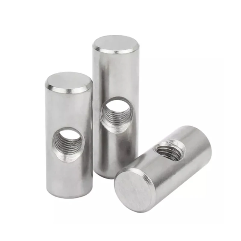 Stainless steel m8 m12 m6 cross dowel barrel nut for furniture