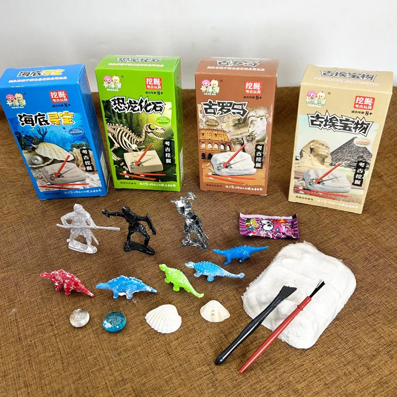 HY Toys24 pack Детские конфеты драгоценные камни терракотовые воины динозавры древние египтяне археологические раскопки игрушки оптовик