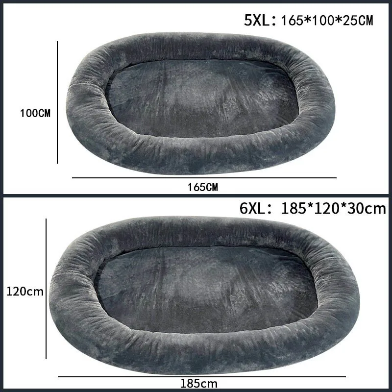 New Popular Large Size Human Dog Bed Indoo Ultra Large Giant Plush Dog Bed for People Adults