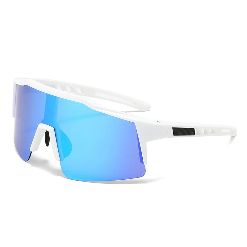 Custom Logo Half-Rimless Oversized Sports Glasses Classical PC/TR Frame Eyewear for Outdoor Sports like Skiing and Cycling