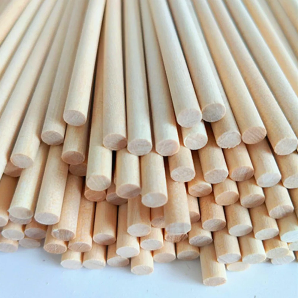 Eco-friendly Wood Kabob 2.5mm 30cm Sticks Barbeque Skewers Round Bamboo Skewer with Custom Logo Disposable BBQ