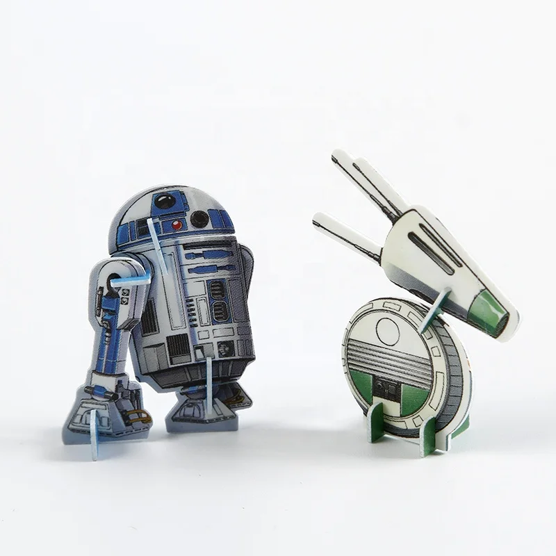 custom printing snack gifts 3d plastic christmas card toy 3d puzzle