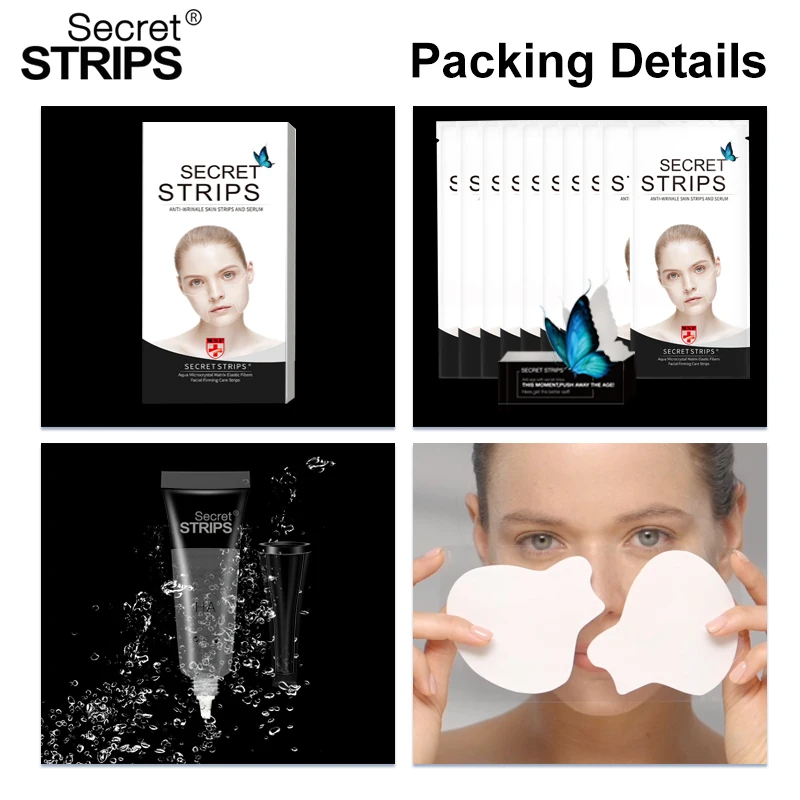 Wholesale Overnight Face Masks To Remove Wrinkles Facial Firming Care Strips Face and Body Mask