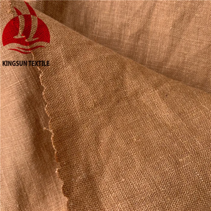 
Organic certified wholesale garment 100% linen fabric 