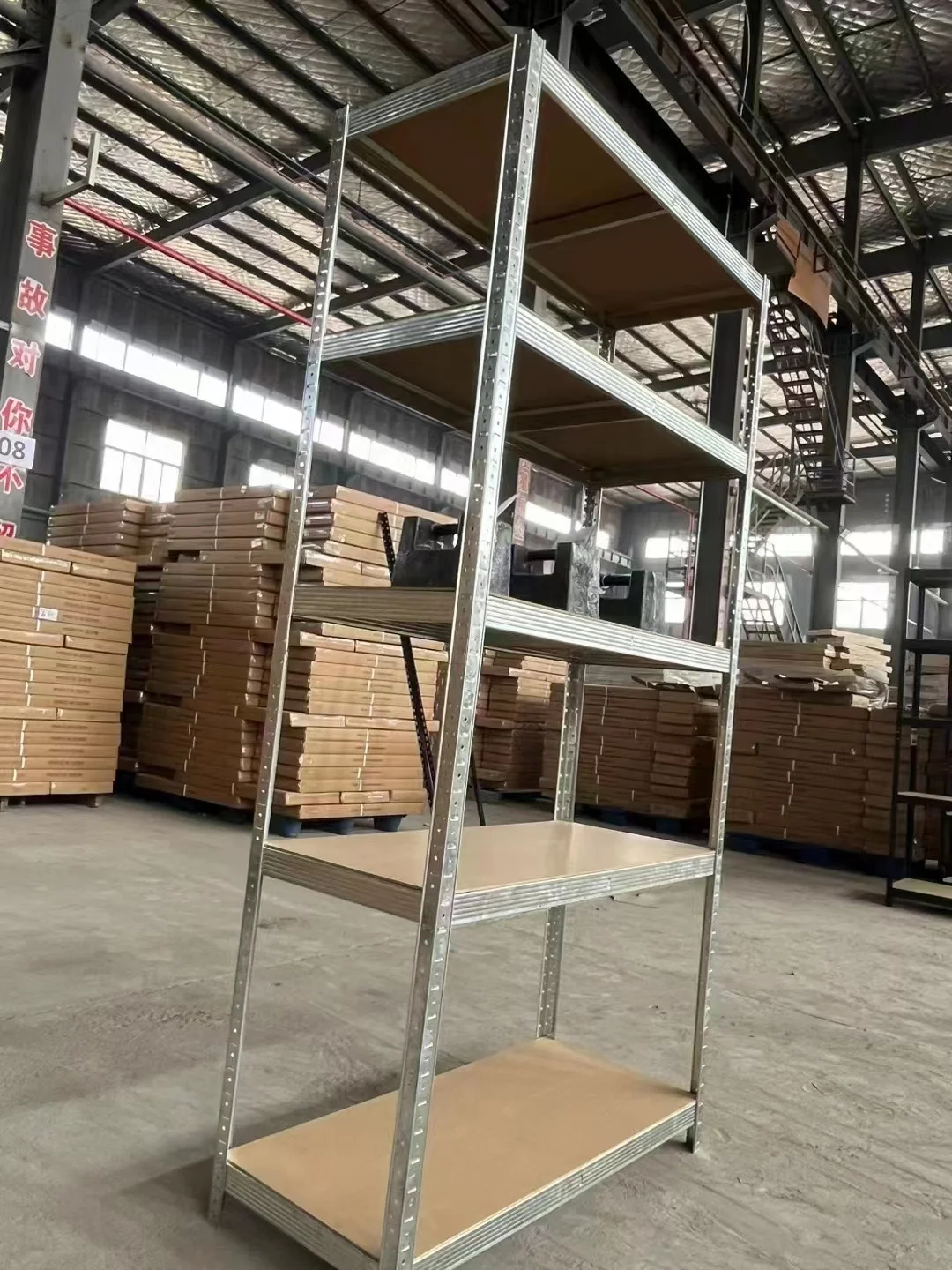 Custom Steel Garage Storage Rack 5 Tier Metal Boltless Shelves & Units Warehouse Rack Pallet Stacking Racking Storage System