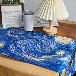 custom printing linen table runner and placemat set table runner for weddings party