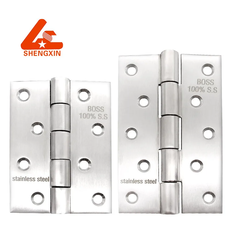 Door & Window Hinges  304 Stainless Steel Satin OEM Furniture Flat Material Origin Size Hinge