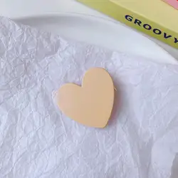 South Korea Fashion Lovely Candy Color Acrylic Heart Hair Clip Women Headdress Hair Clip