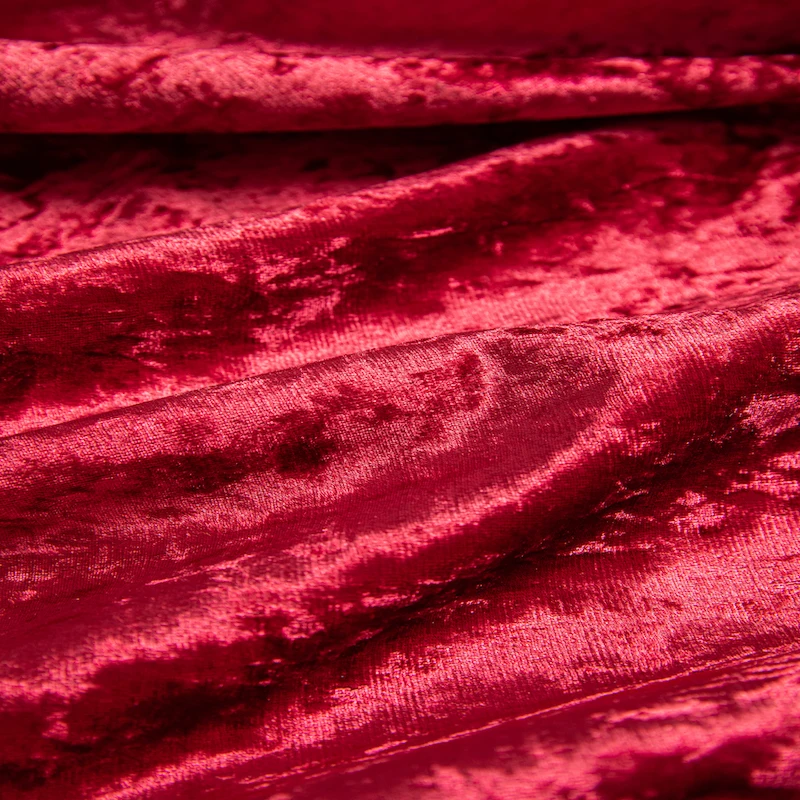 wejoy new fashion white crushed velvet fabric textile crushed ice shiny velvet material