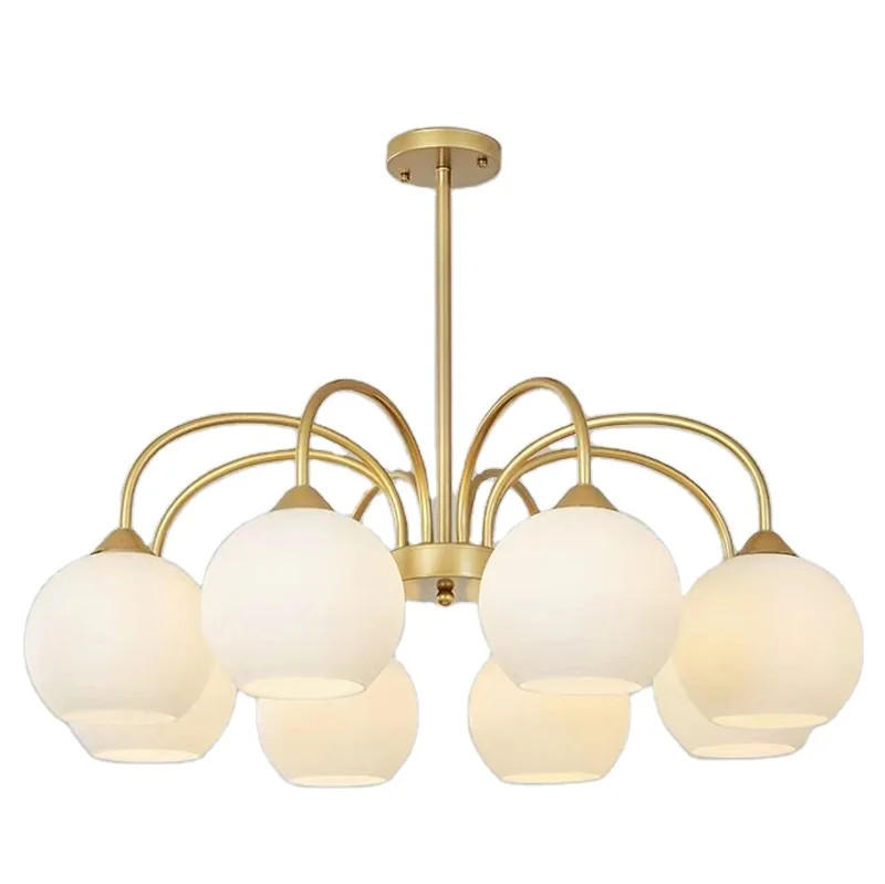 Creative European-style 5-head/8-head simple and modern chandelier living room dining room bedroom chandelier(6811-8P)