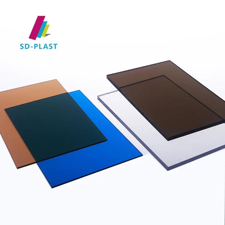 SUN-DECOR Customized PC plastic solid polycarbonate sheet for small garden greenhouse