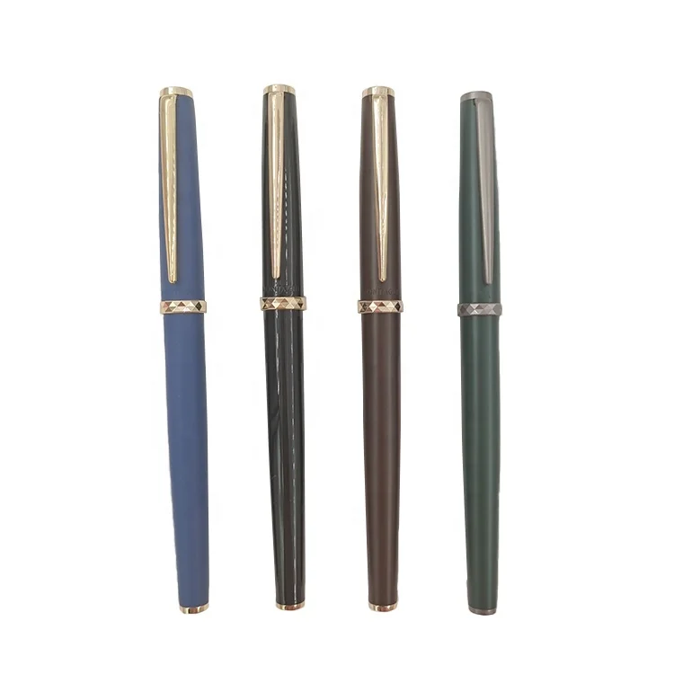 Latest Luxury Business Gift Calligraphy Metal Pen Set Hot Selling High Quality Fountain Pen