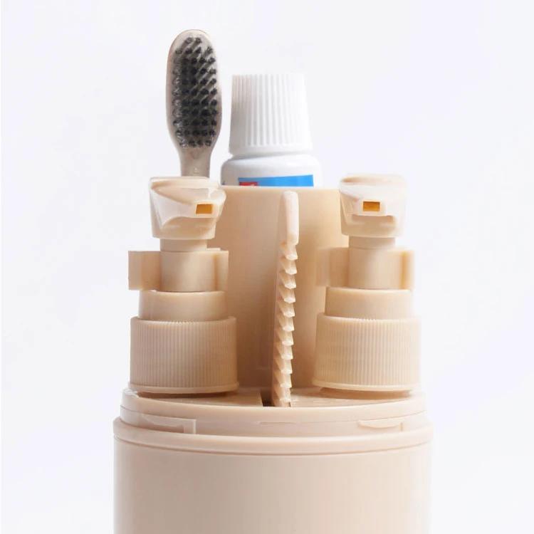 
Bathroom Accessory Travel Kit Set with Travel Toothbrush Case and Travel Mug 