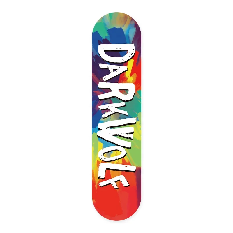 DARKWOLF professional custom logo 7 ply canadian maple blank skateboard deck