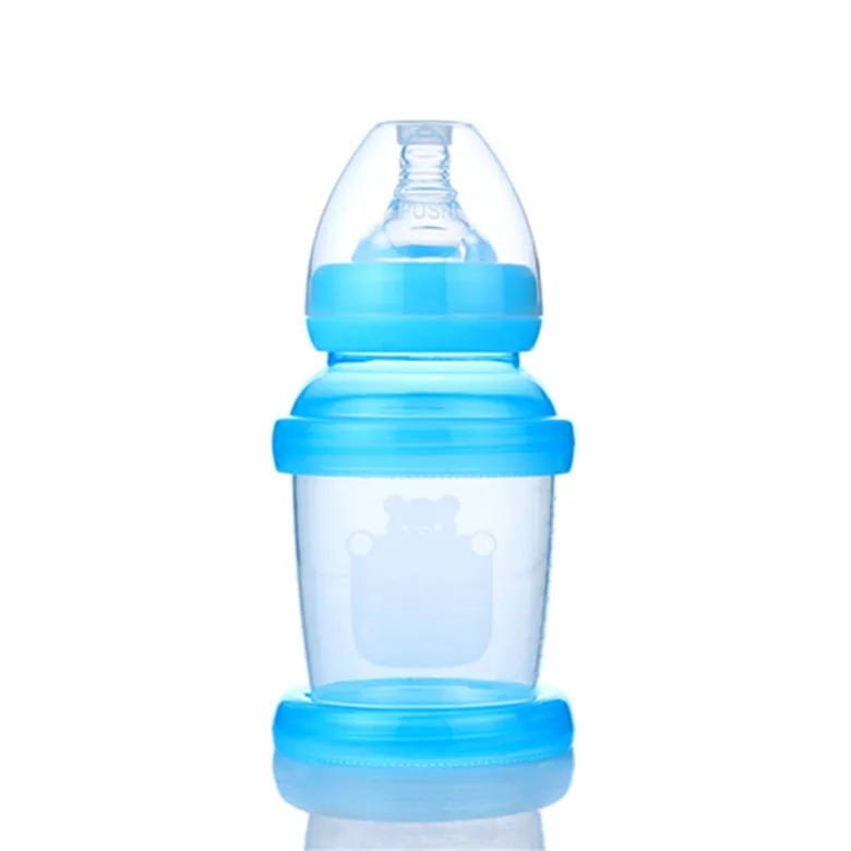 PP breast milk storage bottle Bpa Free Connect the converter to the breast pump storage bottles 180ml milk storage fridge bottle