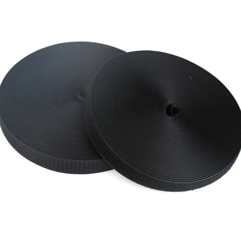16-100mm Black White Magic Self Adhesive Fastener Tape Reusable Strong Hooks Loops Cable Tie Magic tape DIY Accessories