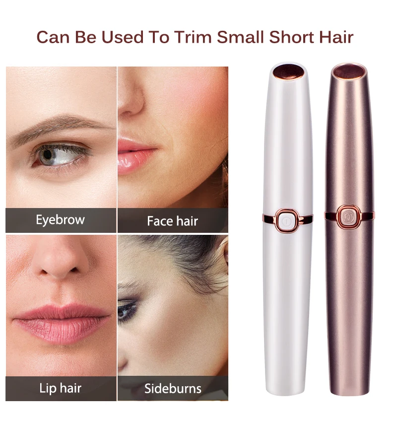 Electric Eyebrow Trimmer Makeup Painless Eye Brow Epilator Mini Shaver Razors Portable Facial Hair Remover Women depilator new
