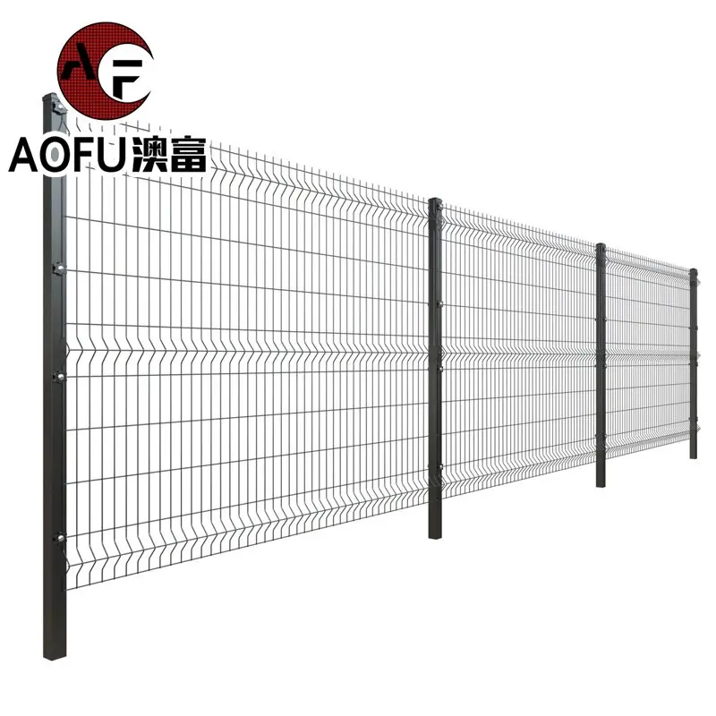 Welded Wire Mesh Panel Decorative Garden Curve 3D Fence For Houses cheap pvc coated metal High Quality