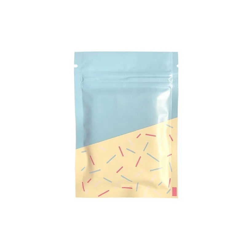 Custom Color Jewelry Ornament Small Plastic Sealing  Tea Small Packaging Bag Blind Bag Zipper Bag